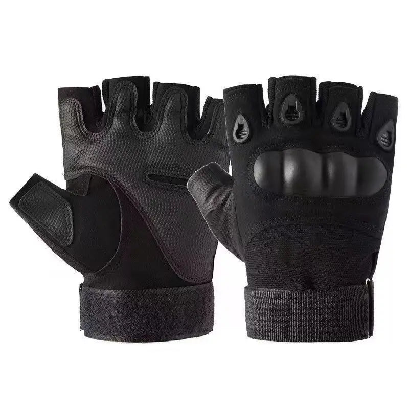 Fitness Anti Slip Cycling Gloves, Wear-resistant Outdoor Tactical Sports Climbing Half Finger Gloves