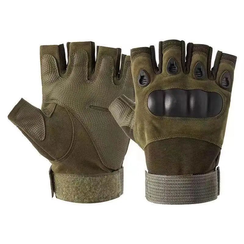 Fitness Anti Slip Cycling Gloves, Wear-resistant Outdoor Tactical Sports Climbing Half Finger Gloves